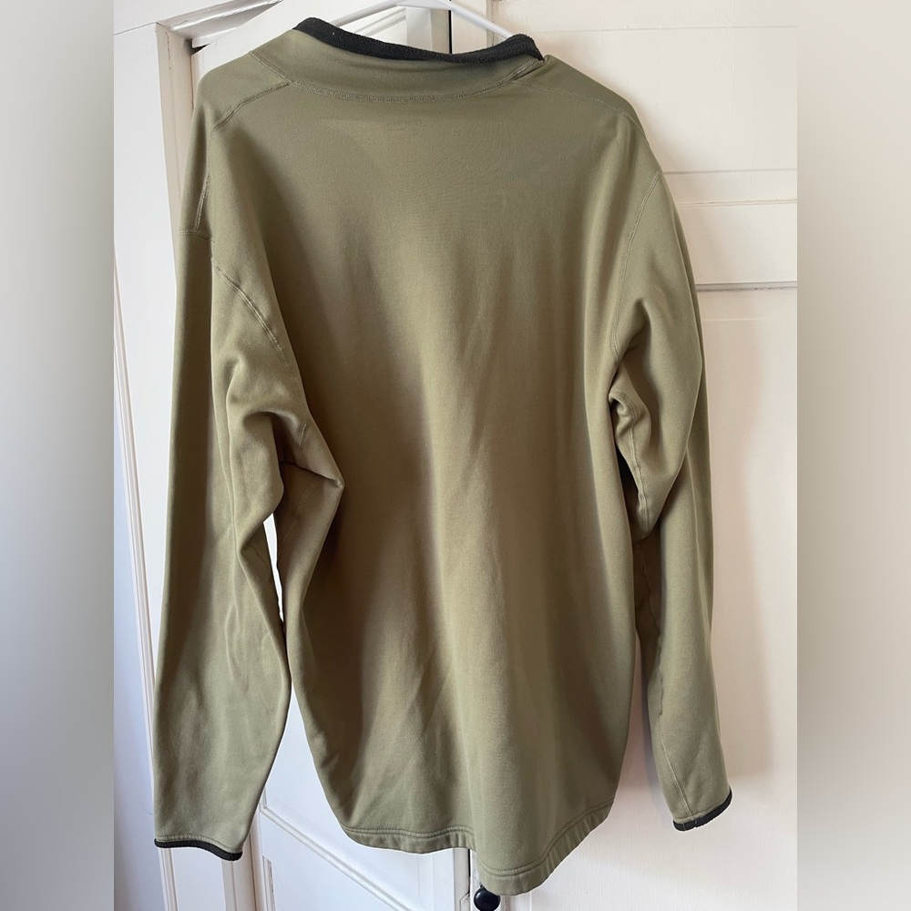 Simms Tan and Brown Outdoor Half-Zip Fleece Pullover - Picture 5 of 5